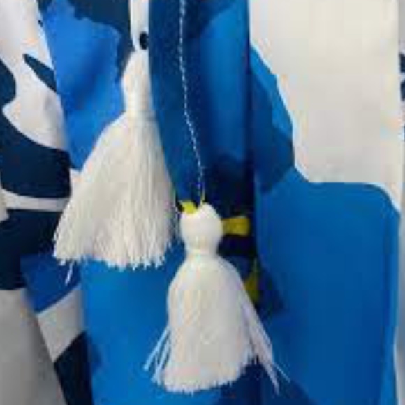 New Women's Plenty by Tracy Reese Off-The-Shoulder Puff-Sleeve Smocked Dress - Picture 9 of 9